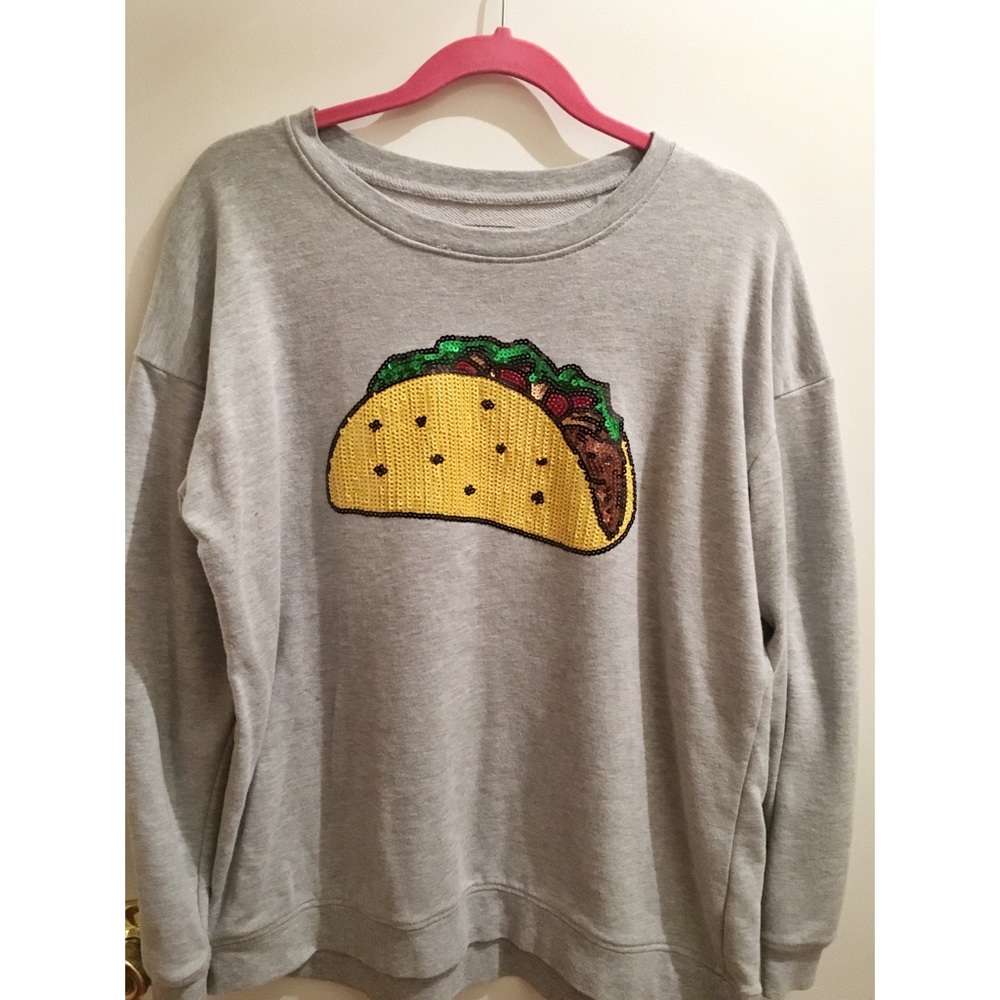 Mighty Fine Taco Sequin Shirt